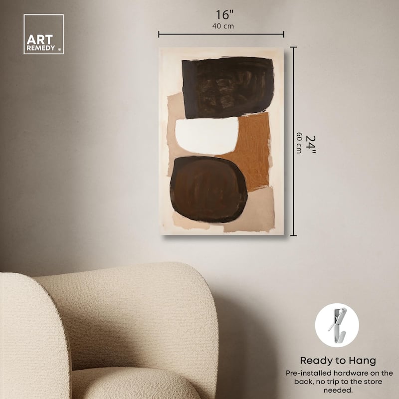 Asymmetrical Balance II Canvas by Art Remedy, Gallery Wrapped