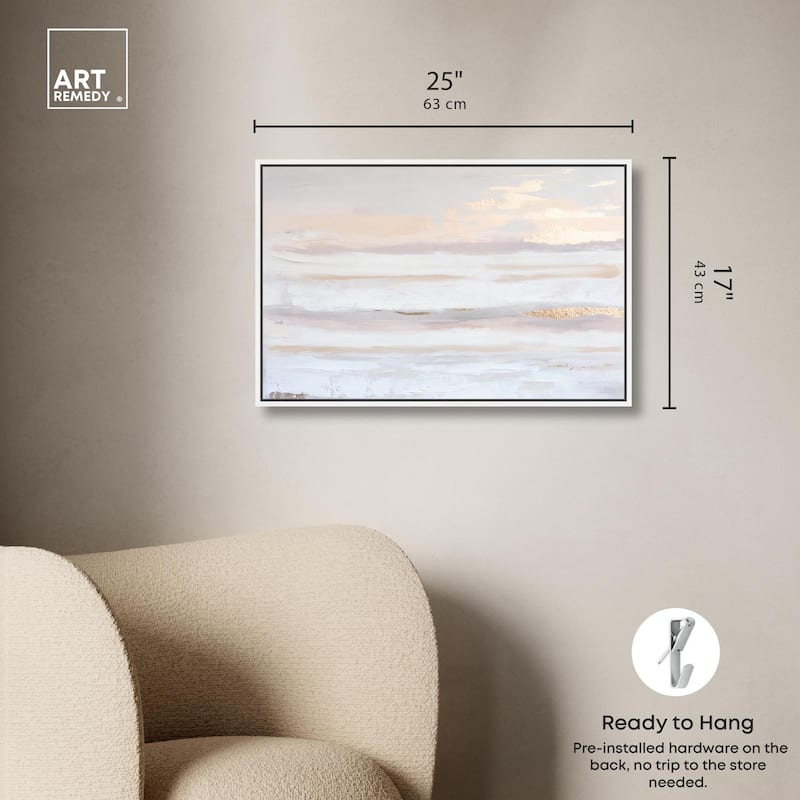 Gilded Dawn Canvas by Art Remedy