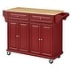 preview thumbnail 15 of 35, Simple Living Georgia Kitchen Cart