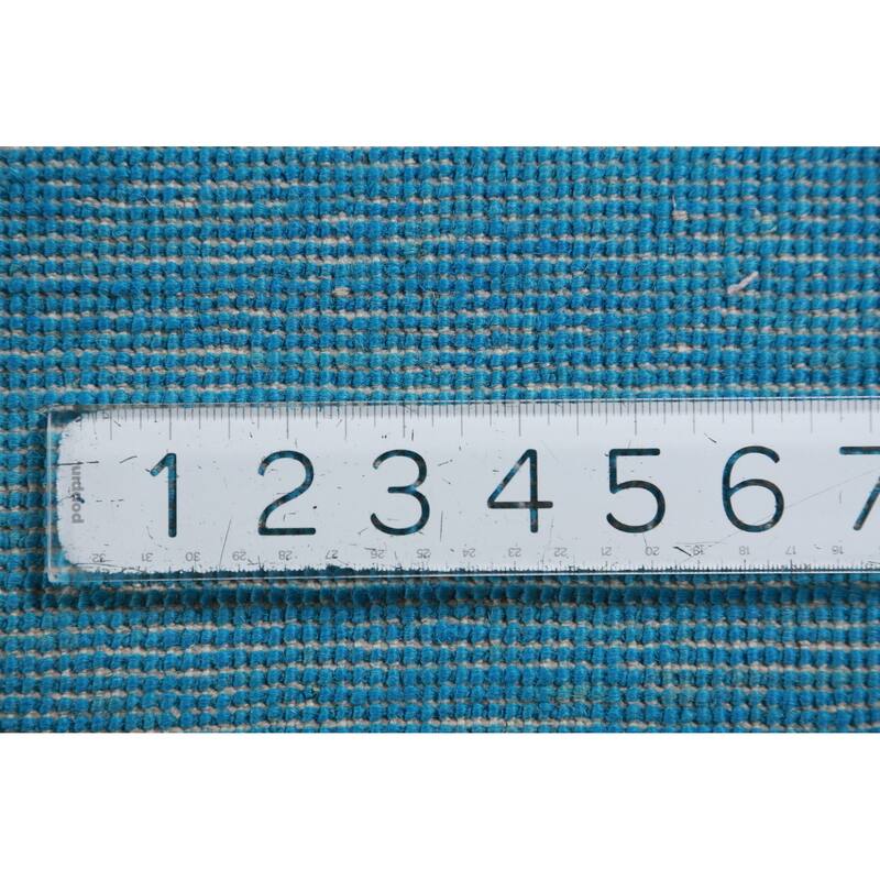 Hand Knotted Oriental 100% Wool Carpet Modern Solid Navy Blue & Blues Gabbeh Area Rug - 10' 10'' X 8' 3''