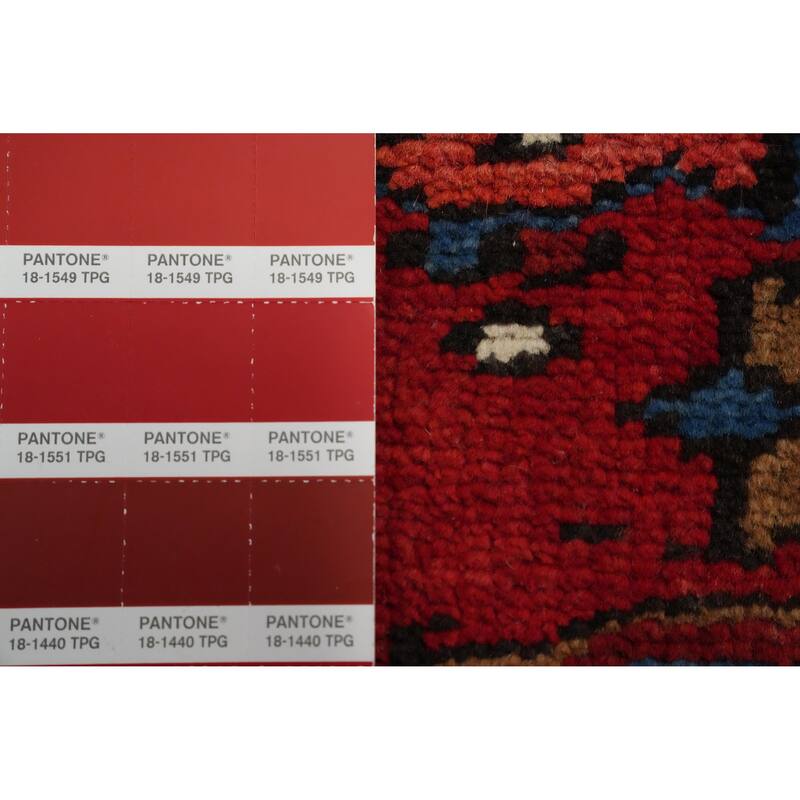 Hand Knotted Oriental 100% Wool Carpet Traditional Medallion Red Heriz Area Rug - 11' 4'' X 8' 6''