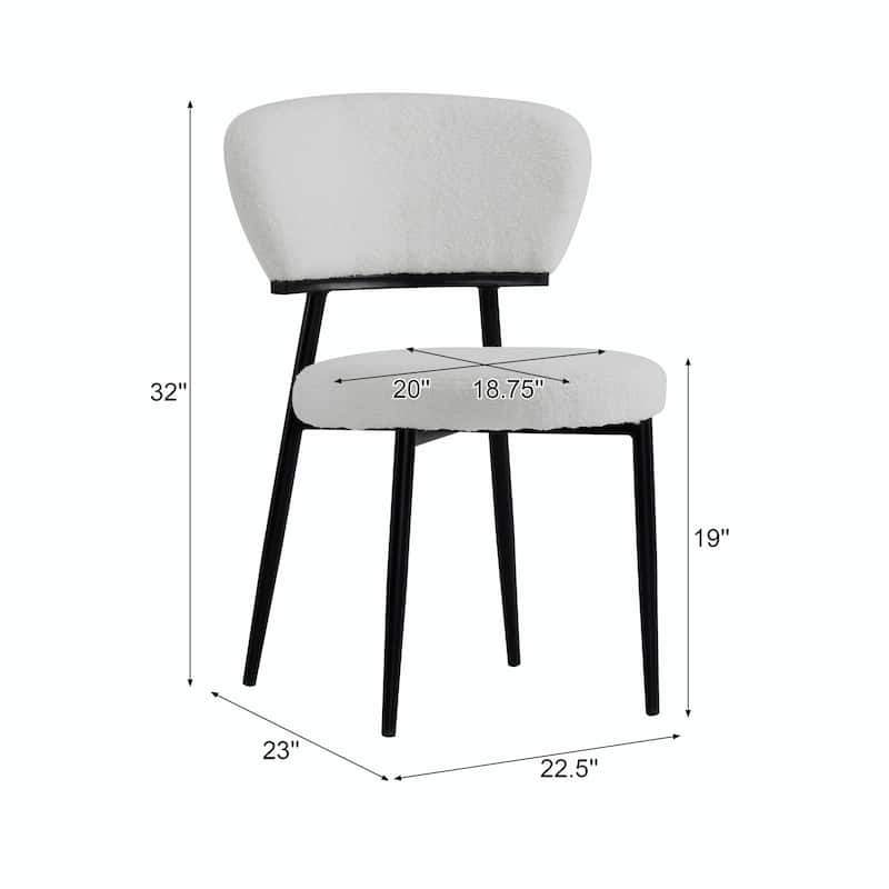 Set of 2 Upholstered Dining Chairs