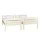 preview thumbnail 8 of 11, Walker Edison Solid Wood Convertible Twin-over-Twin Bunk Bed - Off White