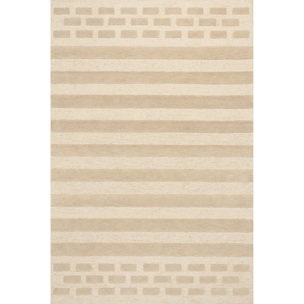 Carmeon Hamilton Hazel Bohemian Striped Wool Rug
