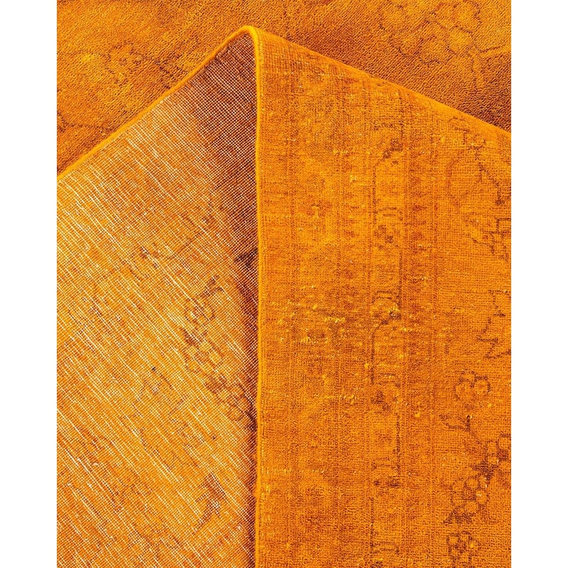 Fine Vibrance, One-of-a-Kind Hand-Knotted Area Rug - Orange, 10' 2" x 13' 10" - 10' 2" x 13' 10"
