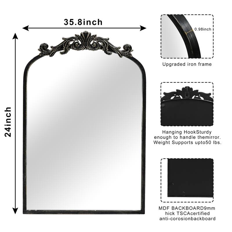 Traditional Baroque Ornate Wall Mirror