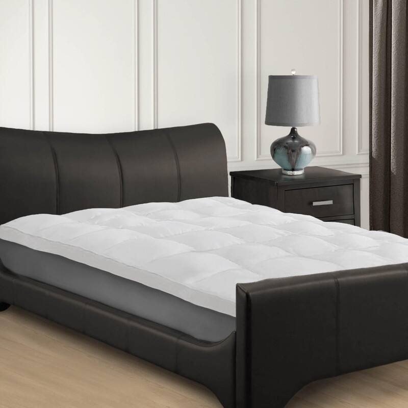 Blue Nile Mills Brushed Microfiber Down Alternative 2 Inch Mattress Topper - White - Twin XL