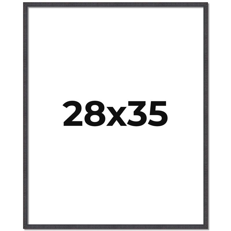 28x35 Frame Brown Picture Frame - Complete Modern Photo Frame Includes