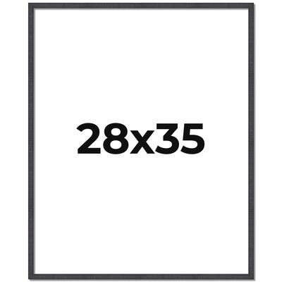 28x35 Frame Brown Picture Frame - Complete Modern Photo Frame Includes