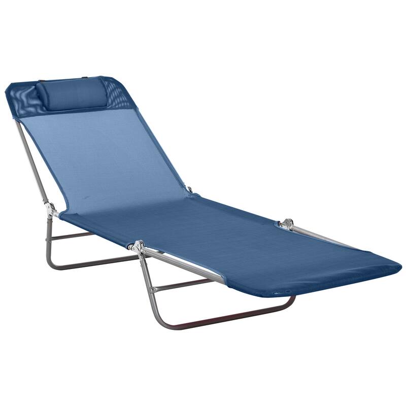 Outsunny Portable Sun Folding Chaise Lounge Chair