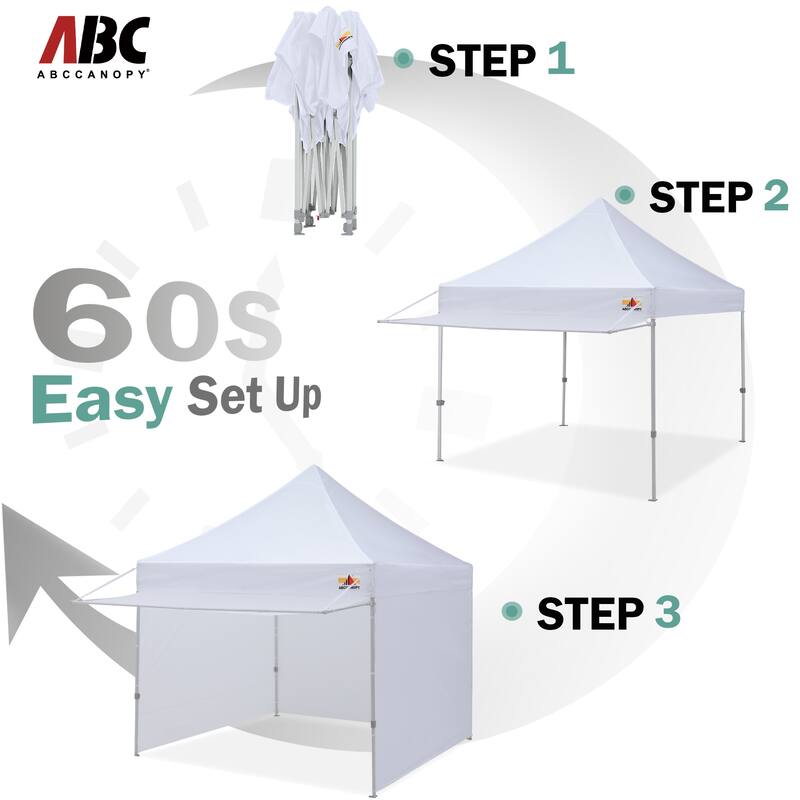 ABCCANOPY Pop up Canopy Tent with Awning and Sidewalls