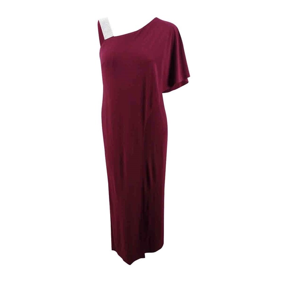 r&m richards rhinestone strap overlay jumpsuit