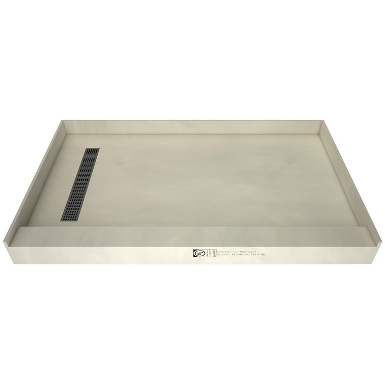 Tile Redi RT3054LPVC Redi Trench 54" x 30" Rectangular Shower Base