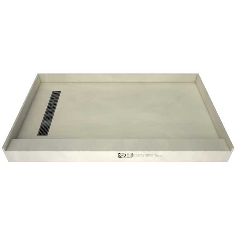 Tile Redi RT3760LPVC Redi Trench 60" x 37" Rectangular Shower Base