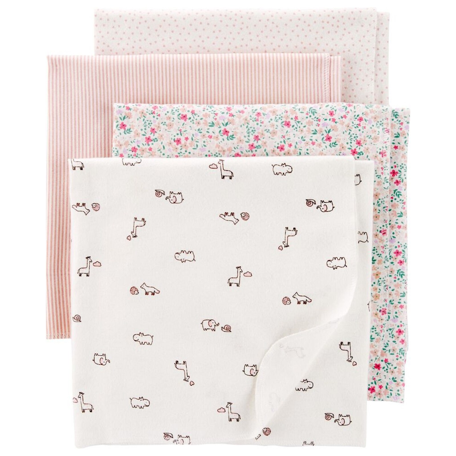 floral receiving blankets