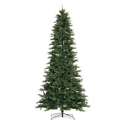11ft. Fir Natural-Look Artificial Christmas Tree with 1250 Clear LED Lights and 4222 Branches - Grand Festive X-Mas Tree