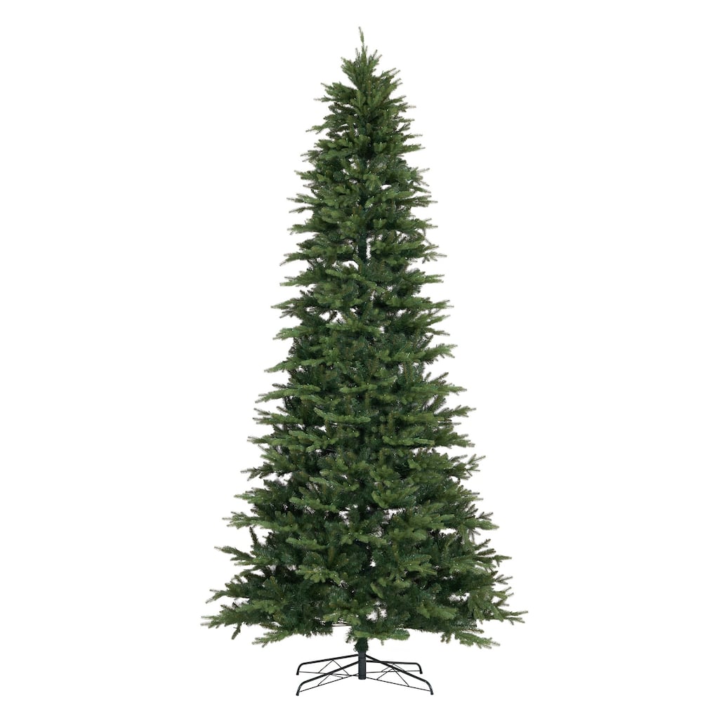 11ft. Fir Natural-Look Artificial Christmas Tree with 1250 Clear LED Lights and 4222 Branches - Grand Festive X-Mas Tree