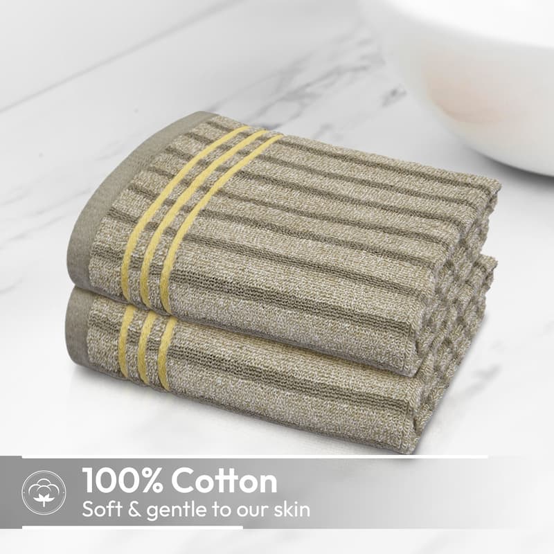 2-Pack Cotton Bath Towels, 30"x60" Absorbent Towels for Bathroom