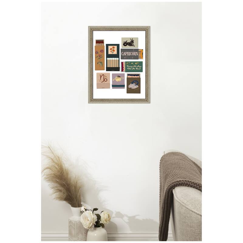 Kate and Laurel Capricorn Matchbooks 14x18 FC by Megan Ryan Framed Wall Art Print