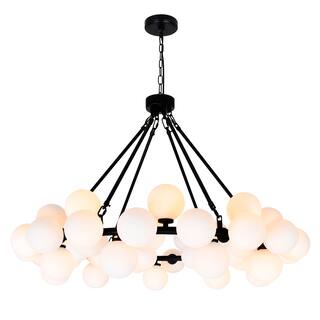 Arya 45 Light Black Chandelier