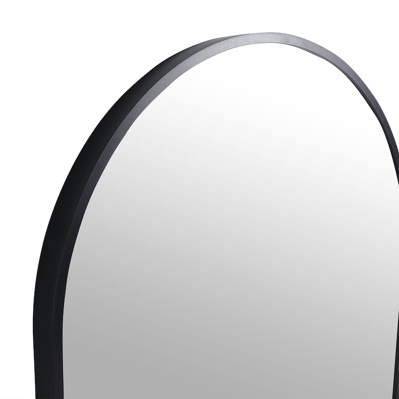 Black Framed Wall Bathroom Vanity Mirror - 18"35"