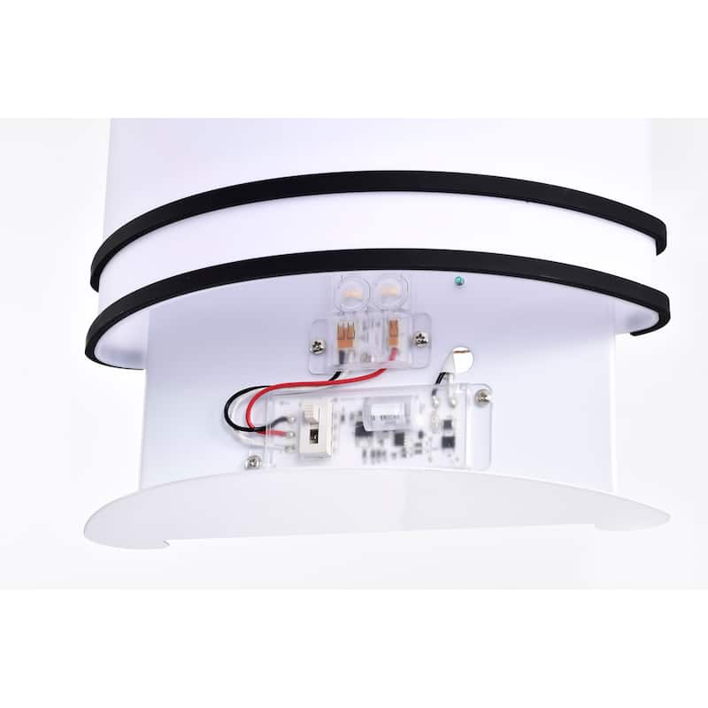 Glamour LED Wall Sconce Black Finish CCT Selectable 3K/4K/5K