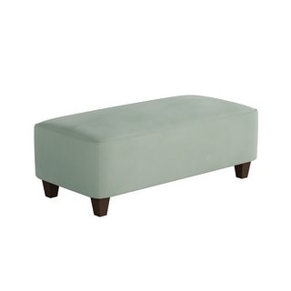 Cosette Upholstered Accent Ottoman, Green