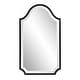 preview thumbnail 2 of 4, Allan Andrews Stainless Steel Framed Hand Beveled Shield Mirror