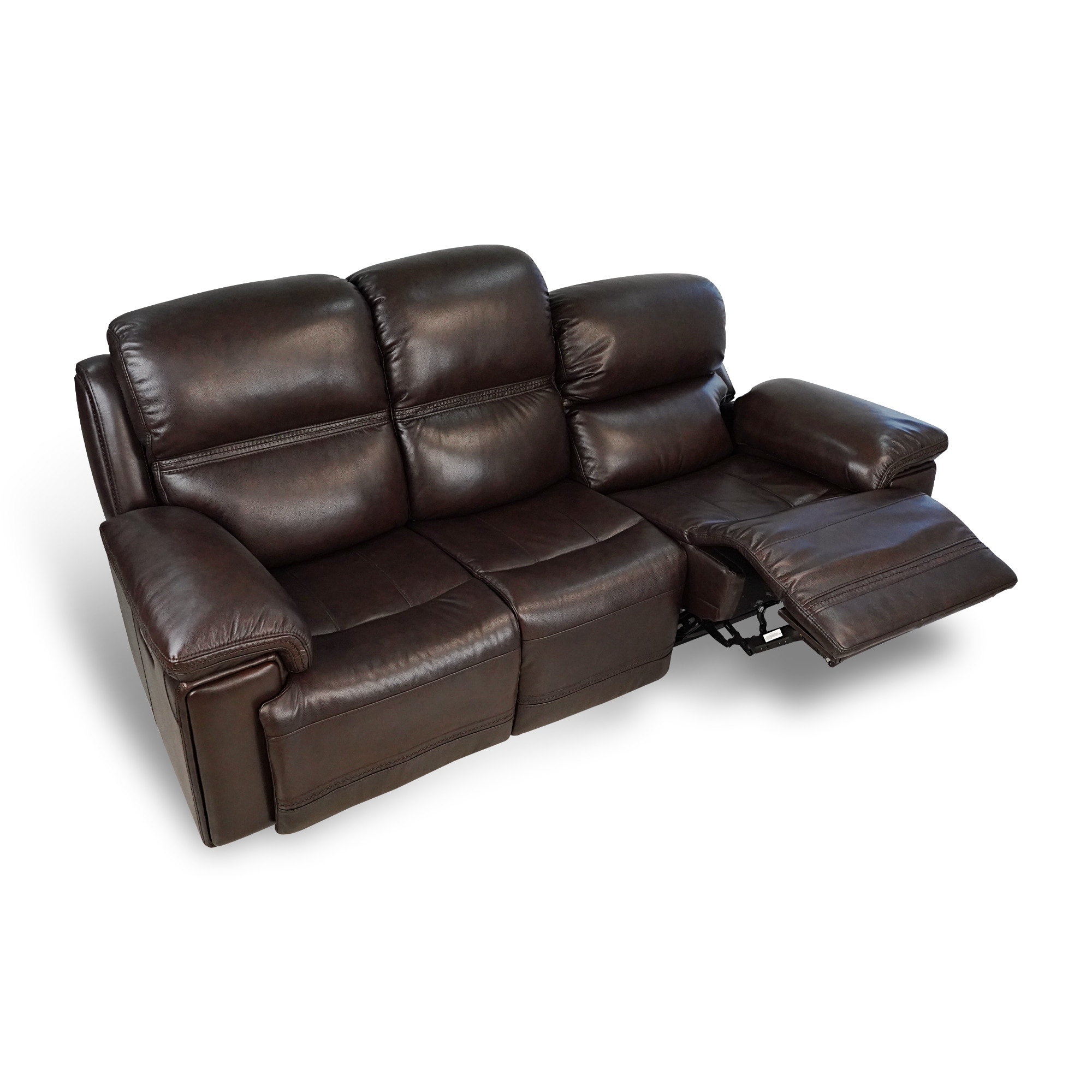 Sofa Premium Leather Power Recliner with Customizable Headrest and ...