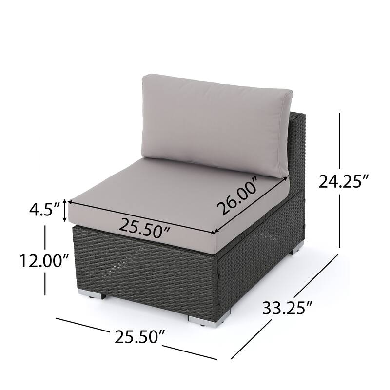 Santa Rosa Outdoor 6-piece Wicker Sectional Sofa by Christopher Knight Home
