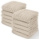 preview thumbnail 25 of 134, Baby Washcloths Muslin Cotton, Large 10"x10" by Comfy Cubs Pack of 10 - Sand