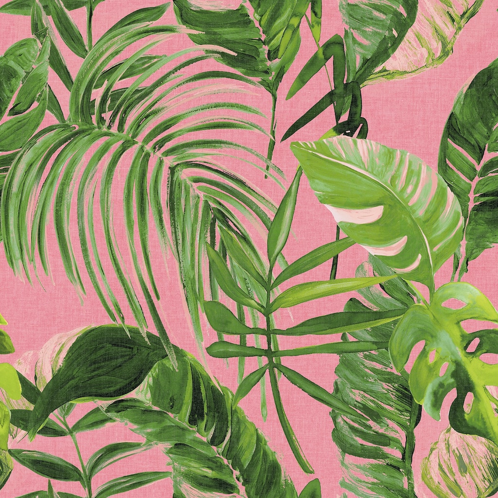 Grover Pink Palmera Wallpaper