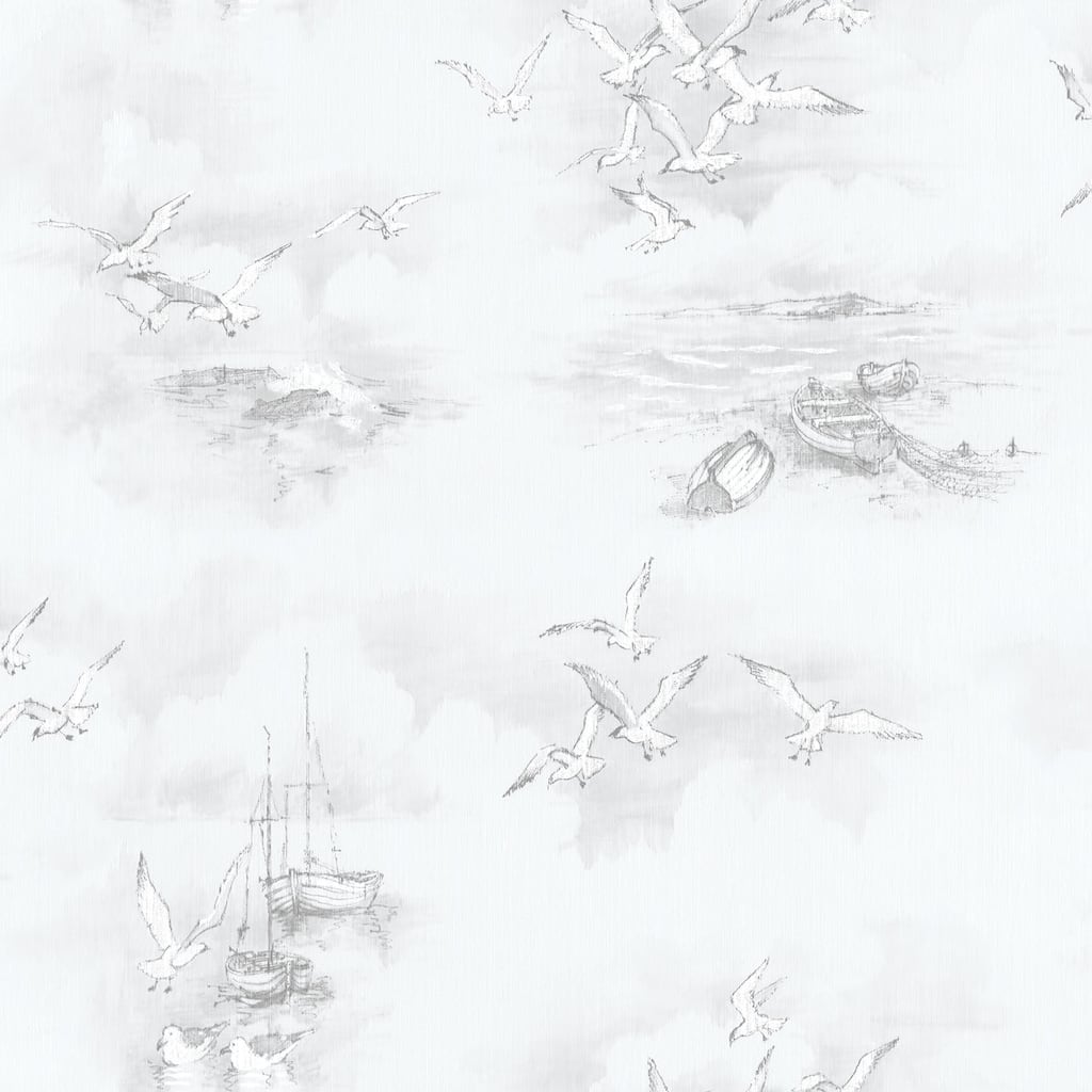 Galerie Wallcoverings Global Fusion Seagulls Non-woven Matte Wallpaper Roll