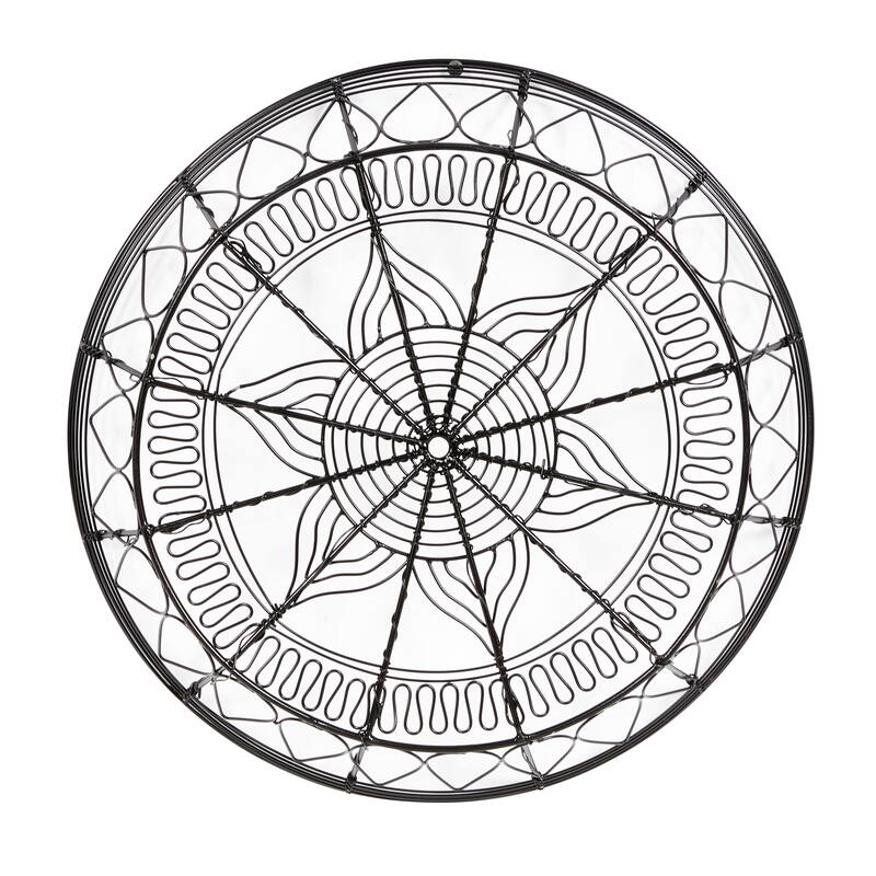 Black Iron Eclectic Wall Decor (Set of 3) - 21 x 21 x 3