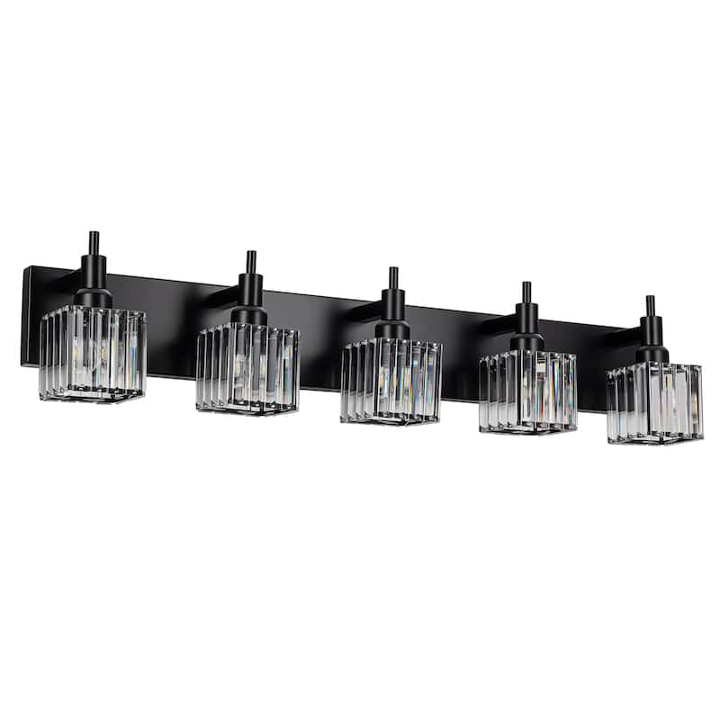 2/3/4-Light Modern Bathroom Crystal Vanity Light Wall Sconces