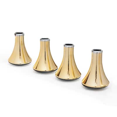 Set of 4 bedframe glides gold.