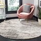 preview thumbnail 14 of 43, SAFAVIEH Berber Shag Leana Modern 1.2-inch Thick Rug 10' Round - Grey Blue/Cream - Round