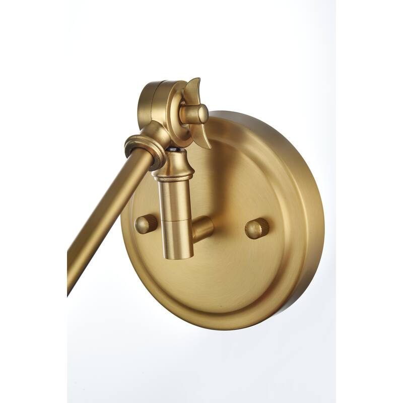 Legend 1 Light Black Swing Arm Wall Sconce - 6