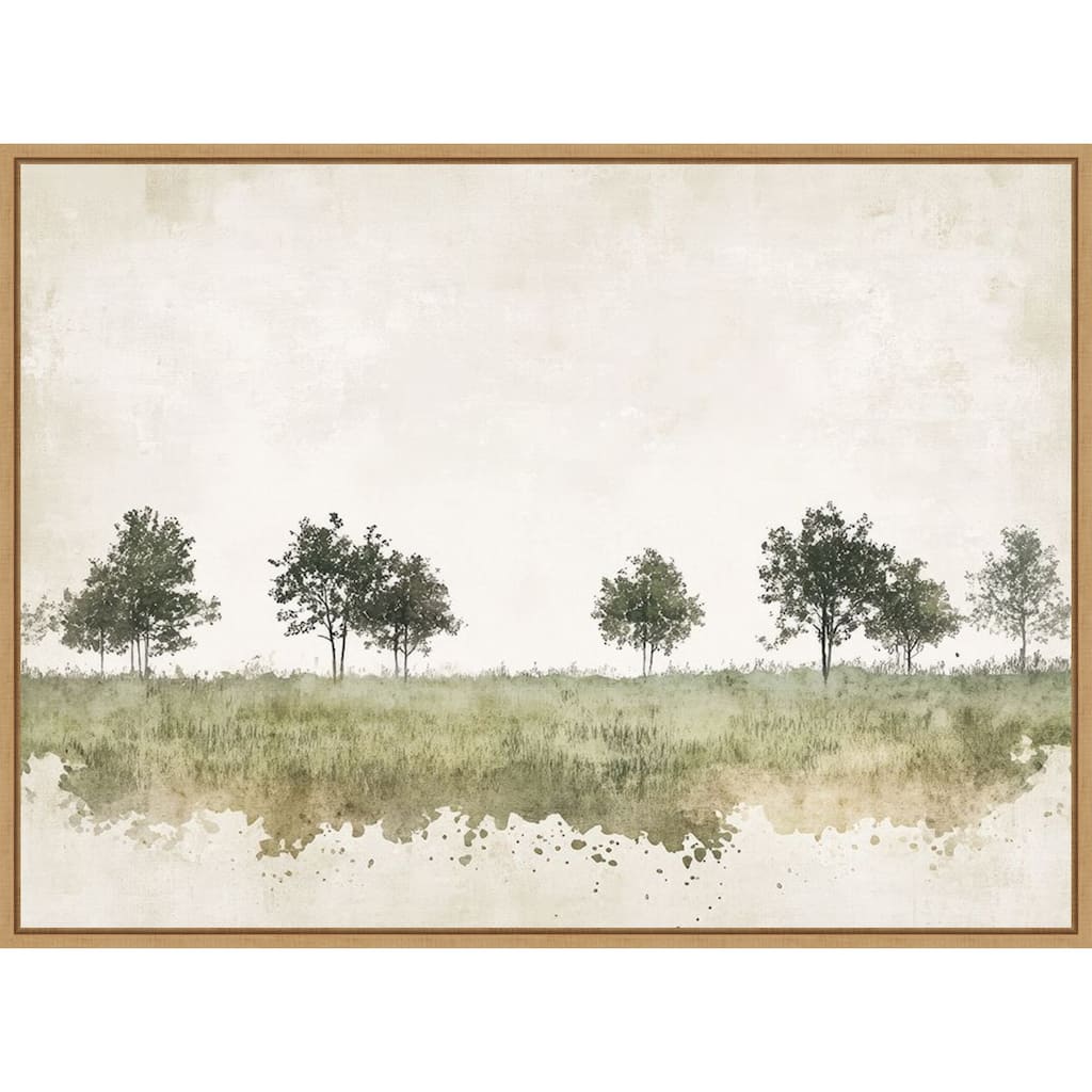 Still Woodland No. 1 by Mona Grace (38 x 28 in.), Framed Canvas Wall Art Print
