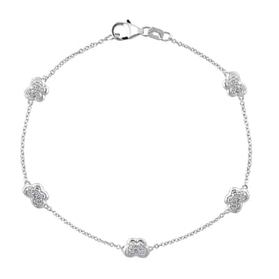 EFFY 925 Silver Diamond Bracelet