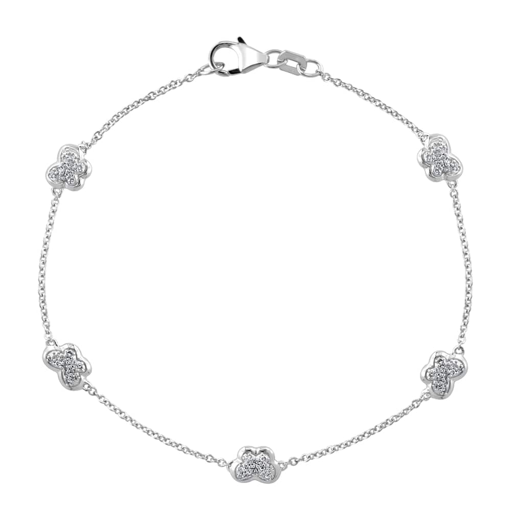 EFFY 925 Silver Diamond Bracelet