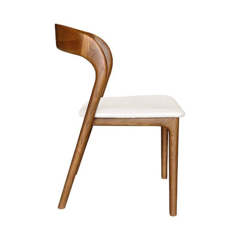 Java Ash Wood Upholstered Dining Chair (Set of 2)