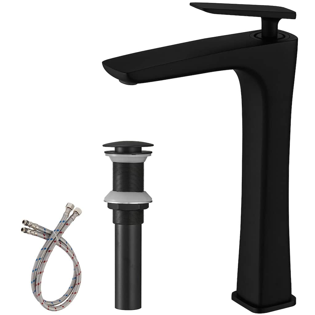 WIZ High Arc Bathroom Vessel Sink Faucet With Swivel Spout