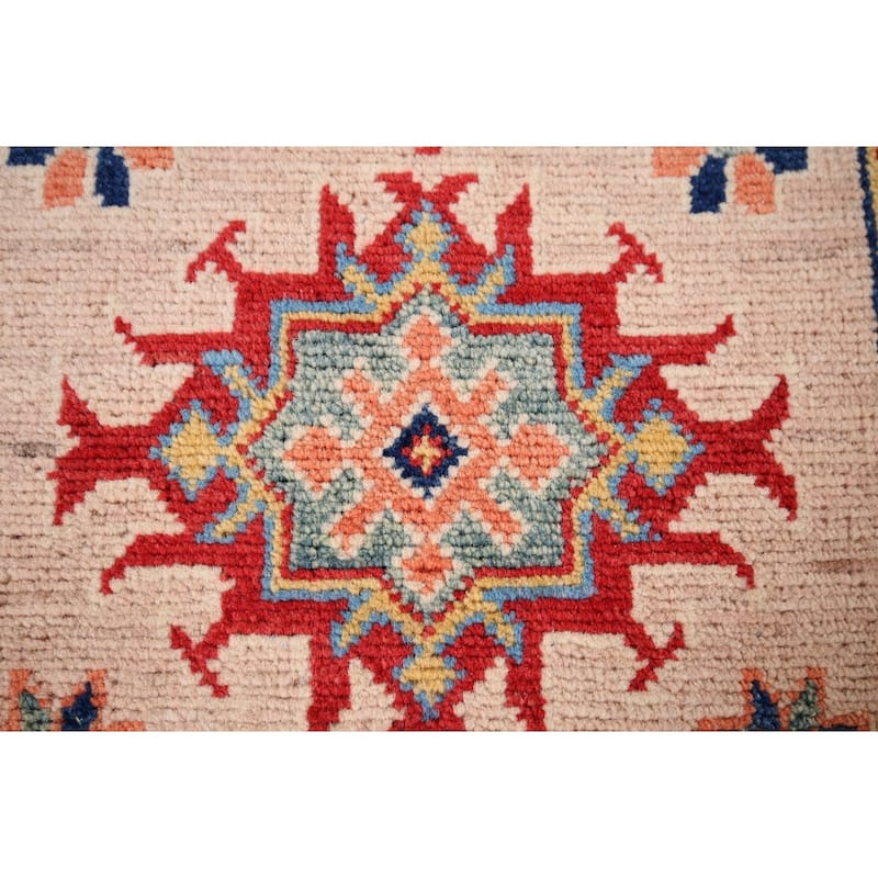 Kazak Oriental Accent Rug Hand-Knotted Wool Carpet - 1'11" x 3'0"