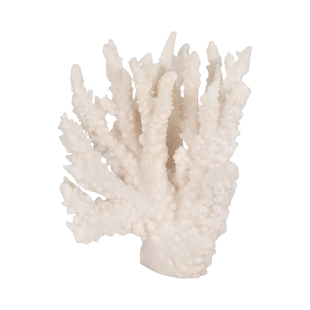 Resin Branching Coral on Glass Base Figurine