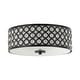 preview thumbnail 9 of 9, Modern 3-Light Crystal Black Drum Flush Mount Ceiling Light