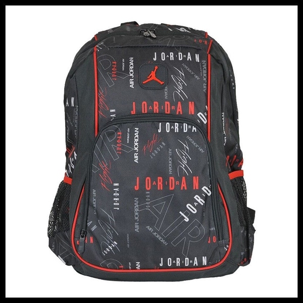 nike air backpack black and red