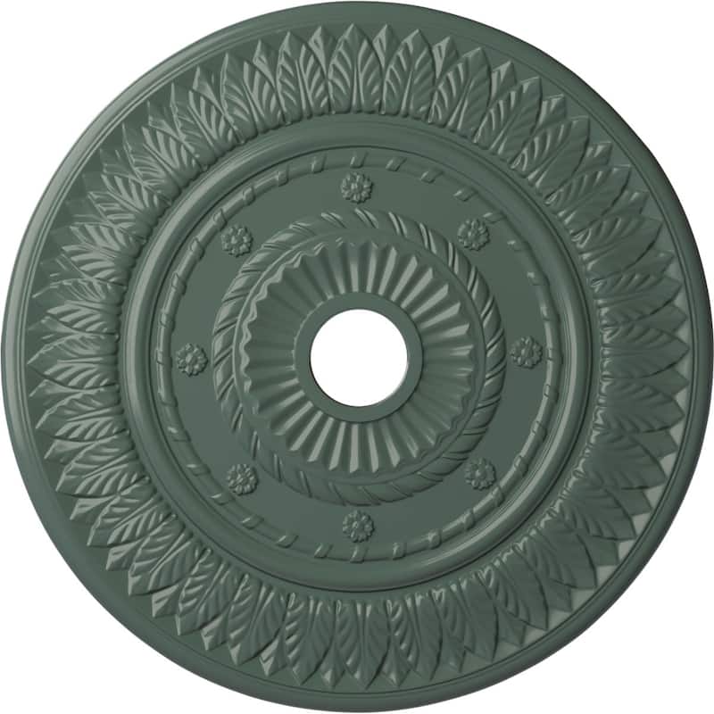 26 3/4"OD x 3 5/8"ID x 1 1/8"P Leaf Ceiling Medallion