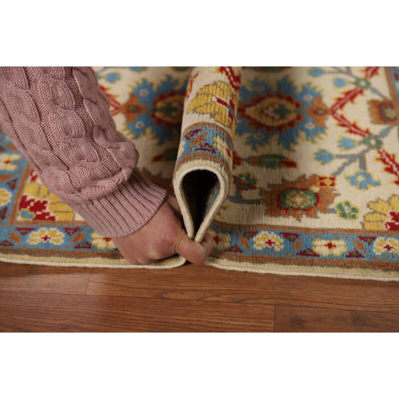 Floral Kazak Oriental Foyer Rug Traditional Hand-Knotted Wool Carpet - 2'0" x 3'0"