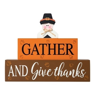 Glitzhome 24L Metal HAPPY THANKSGIVING or HAPPY HARVEST Wall